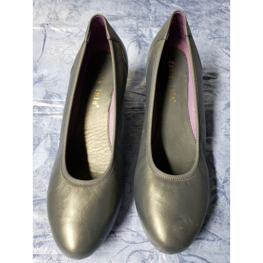 David Tate Women's Supreme leather Pump,Navy,7 M US
